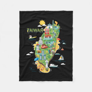 Cobertor De Velo Viagem ao redor da Ásia Taiwan Taipei Férias em Fa