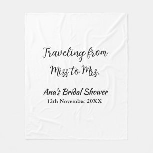 Cobertor De Velo Viagem chá de noiva adicionar nome data de senhori