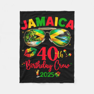 Cobertor De Velo Viagem de Aniversário de 50 anos da Jamaica 2025