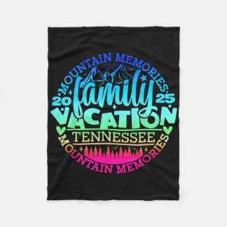 Cobertor De Velo Viagem de férias da família Tennessee 2025 Mountai