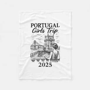 Cobertor De Velo Viagem de férias pela cidade das raparigas em Port
