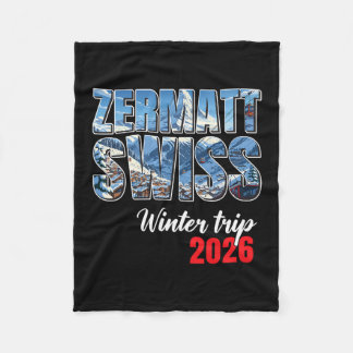 Cobertor De Velo Viagem de Inverno Zermatt Suíça 2026 Alpes Esqui S