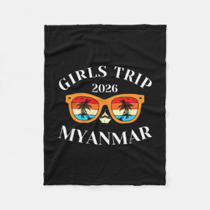 Cobertor De Velo Viagem de Meninas 2026 Myanmar Férias de Primavera