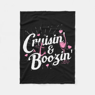 Cobertor De Velo Viagem de Meninas Cruisin Boozin Divertido Cruzeir