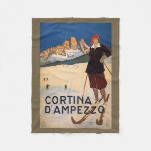 cobertor de velo viagens vintage dos Alpes italian