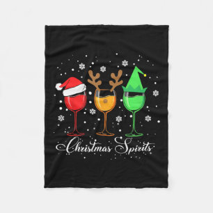 Cobertor De Velo Vias De Natal Divertidas Vinhos Feriados De Natal
