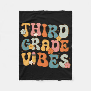 Cobertor De Velo Vibes da 3ª Série De Volta à Escola Retro Chá da T
