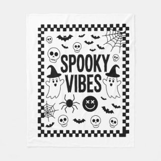Cobertor De Velo Vibrações Assustadoras Retrô Halloween