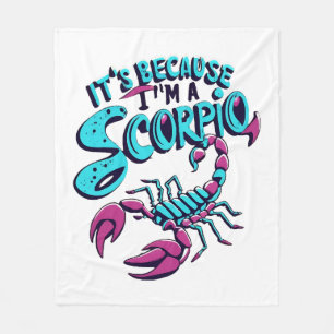 Cobertor De Velo Vibrações Astrológicas de Escorpião Vintage Signo 