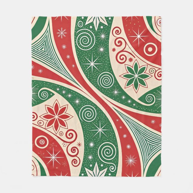 Cobertor De Velo Vibrações de Natal (Frente)