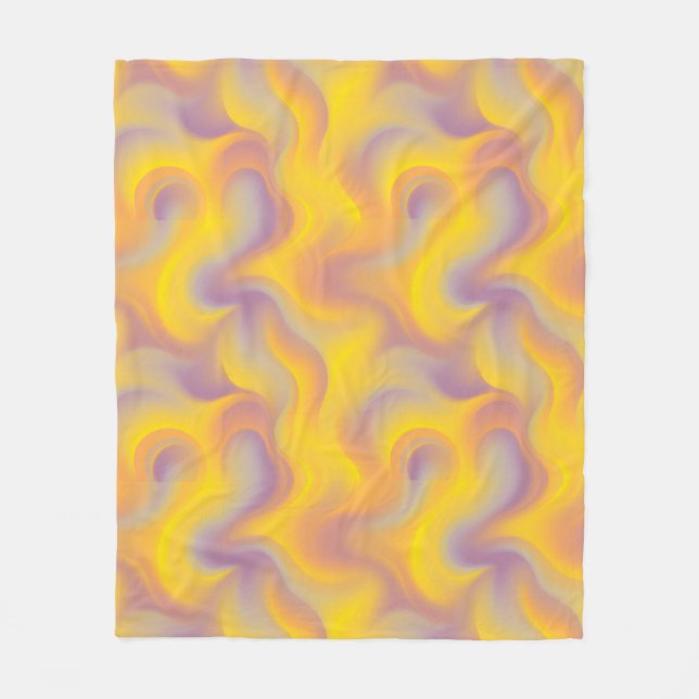 Cobertor De Velo Vibrant Abstract Swirl  (Frente)
