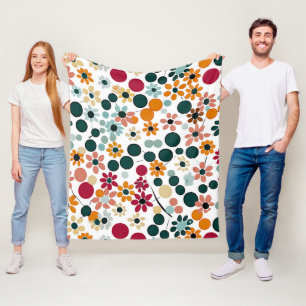 Cobertor De Velo Vibrant Blooms