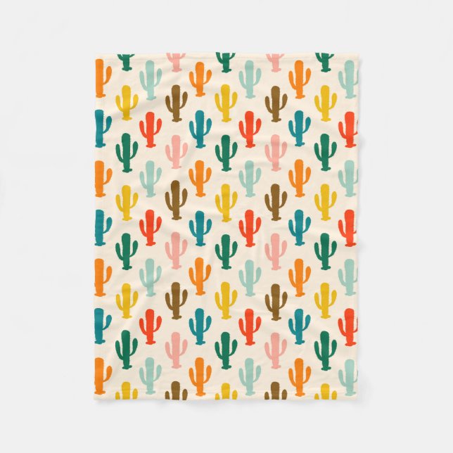 Cobertor De Velo Vibrant Desert Botanical Throw Blanket  (Frente)