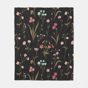 Cobertor De Velo Vibrant Floral Medley Fleece Blanket