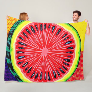 Cobertor De Velo Vibrant Watermelon Pop Art