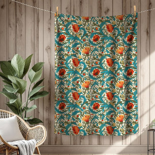 Cobertor De Velo Vibrant William Morris Eterno Elegância Floral