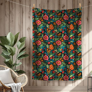Cobertor De Velo Vibrant William Morris Eterno Elegância Floral
