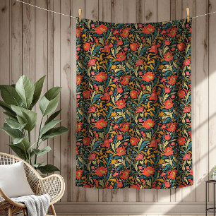 Cobertor De Velo Vibrant William Morris Eterno Elegância Floral