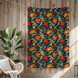 Cobertor De Velo Vibrant William Morris Eterno Elegância Floral