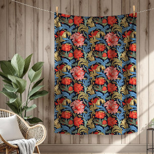 Cobertor De Velo Vibrant William Morris Eterno Elegância Floral