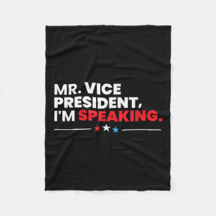 Cobertor De Velo Vice-Presidente Im Falando Camisa 2020 Debate Qu