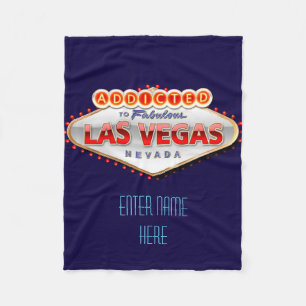 Cobertor De Velo Viciado sinal engraçado de Las Vegas, Nevada