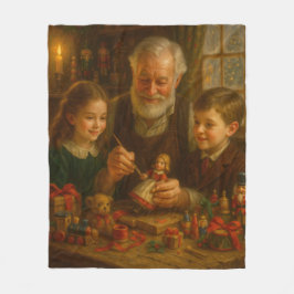 Cobertor De Velo Victorian Christmas Blanket – Ornament Painting