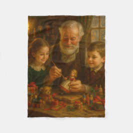 Cobertor De Velo Victorian Christmas Blanket – Ornament Painting