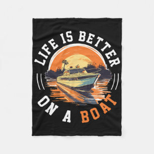 Cobertor De Velo Vida de Capitão de Barco é Melhor Em Um Barco 1