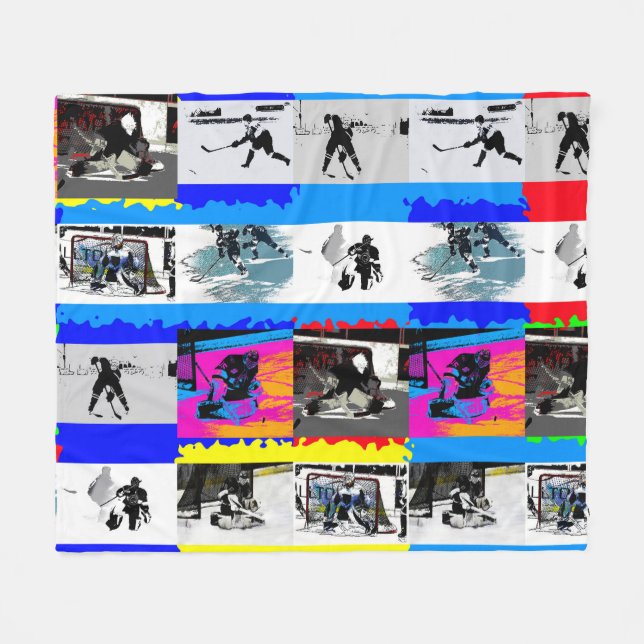 Cobertor De Velo Vida de jogador de hóquei - Hóquei no gelo (Frente (Horizontal))