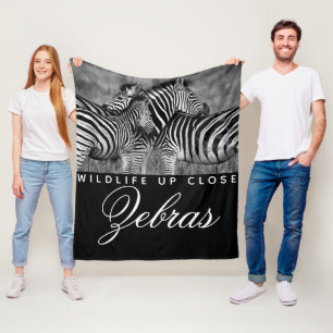 Cobertor De Velo Vida Selvagem Branca de Stripe Animal