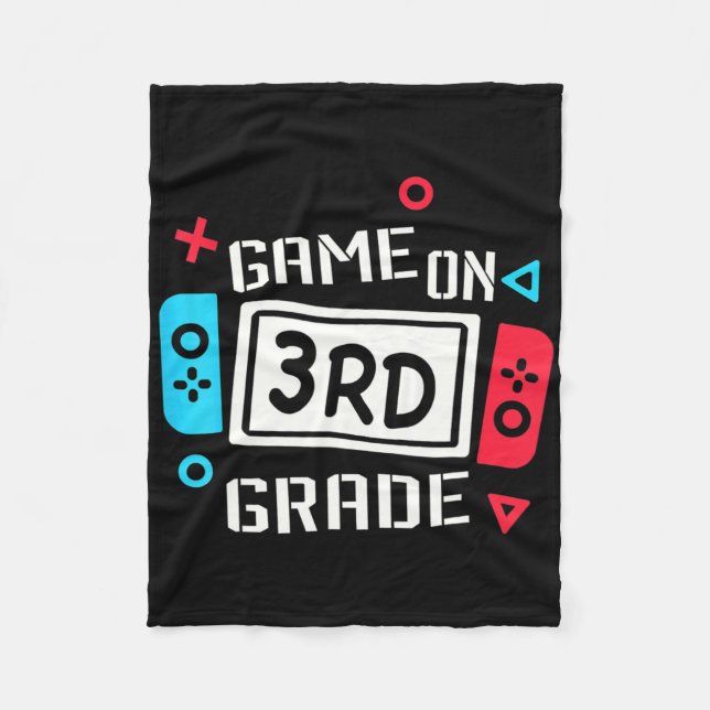 Cobertor De Velo Video Game On 3rd Grade Cool Kids Team Third Byck  (Frente)