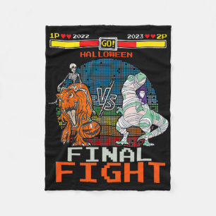 Cobertor De Velo Vídeo Jogo Halloween T-rex Skeleton Mummy - Final