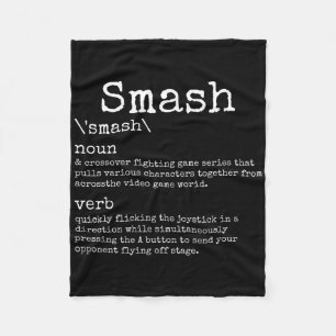 Cobertor De Velo Videogames Definição Smash Engraçado Jogador de Ví