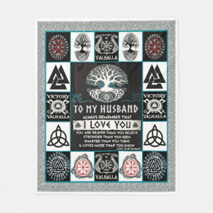 Cobertor De Velo Viking Personalizado Para Meu Marido Da Esposa