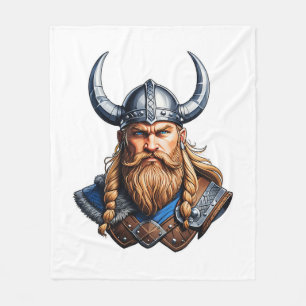 Cobertor De Velo Vikings Homem Nórdico
