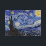 Cobertor De Velo Vincent Van Gogh - A noite de Starry<br><div class="desc">A Noite Estrelada / La nuit etoilee - Vincent Van Gogh em 1889</div>