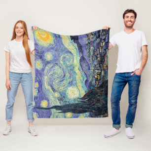 Cobertor De Velo Vincent Van Gogh A Noite Estrelada