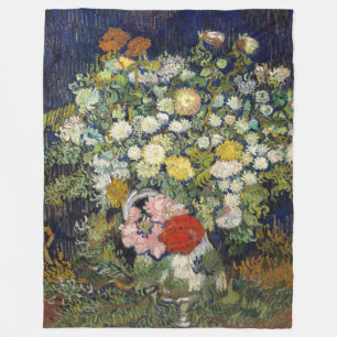Cobertor De Velo Vincent van Gogh - Buquê de Flores em um Vase