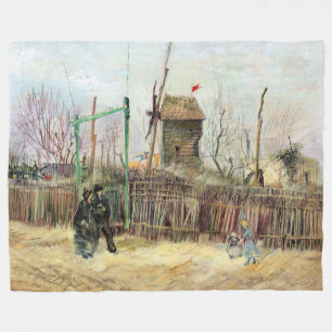 Cobertor De Velo Vincent van Gogh - Cena de Rua em Montmartre