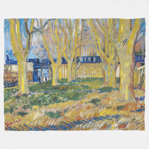 Cobertor De Velo Vincent van Gogh - O Trem Azul