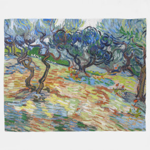 Cobertor De Velo Vincent van Gogh - Oliveiras: Céu azul-claro