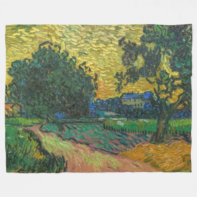 Cobertor De Velo Vincent van Gogh - Paisagem em Twilight (Frente (Horizontal))