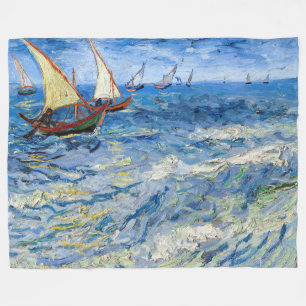 Cobertor De Velo Vincent van Gogh - Paisagem marinha perto de Saint