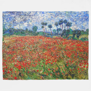 Cobertor De Velo Vincent van Gogh - Poppy Field