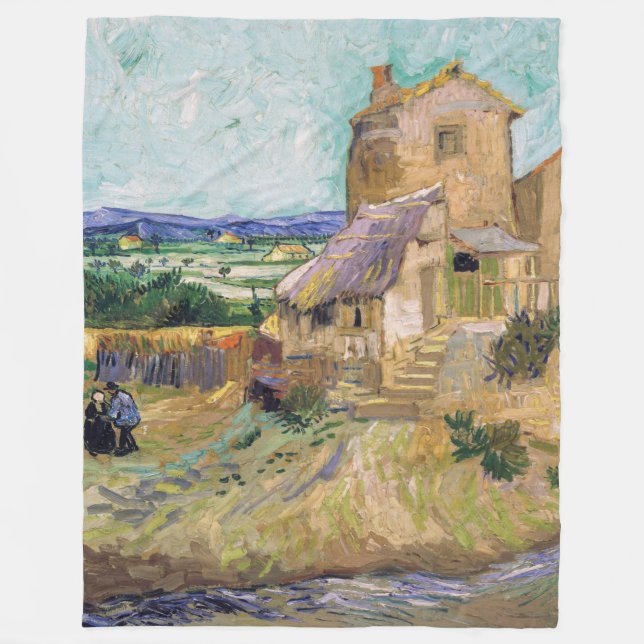Cobertor De Velo Vincent van Gogh - The Old Mill (Frente)