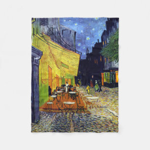 Cobertor De Velo Vincent Willem van Gogh - Cafe Terrace à Noite