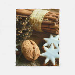 Cobertor De Velo Vinhetas e estrelas de canela natalina