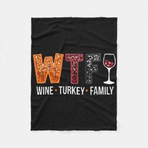Cobertor De Velo Vinho Wtf Peru Família Divertido Dia de Ação de Gr
