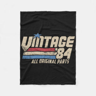 Cobertor De Velo Vintage 84 Retro Camiseta de Aniversário de 41 Ano